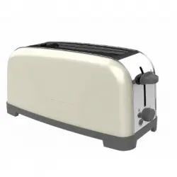 Taurus Vintage Single Cream Tostadora Ranura Larga 850W