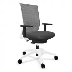 Actiu Stay Serie 30 Silla de Oficina Respaldo Tejido Técnico String Blanca/Gris