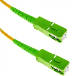 BeMatik Cable de Fibra Óptica SC/APC a SC/APC Monomodo SMF SX OS2 Simplex 9/125 10m