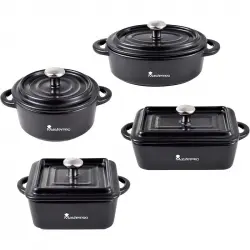 Bergner Cook and Share Set 4 Mini Cacerolas Cerámica