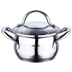 Bergner Gourmet Cacerola con Tapa 5.6L 24x13.5cm Acero Inoxidable