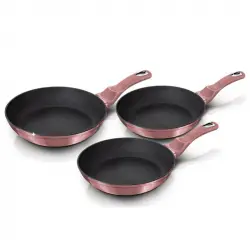 Berlinger Haus I-Rose Set 3 Sartenes Aluminio Forjado Antiadherente Inducción 20/24/28cm