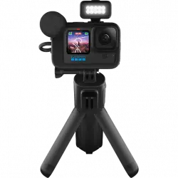 Cámara deportiva - GoPro Hero 12 Creator Edition, HyperSmooth, 27 megapixels, 5.3K, HDR, Sumergible hasta 10m, lenta, Negro