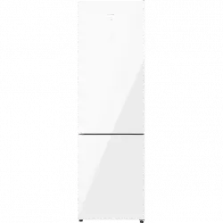 Frigorífico combi - Cecotec Bolero CoolMarket 356 White Glass D, Total No Frost, 200 cm, l, Inverter Plus, Puertas de cristal,