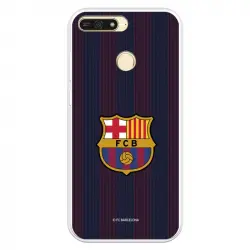 Funda Para Huawei Y6 2018 Del Barcelona Rayas Blaugrana - Licencia Oficial Fc Barcelona