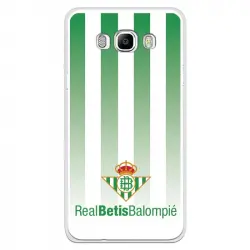 Funda Para Samsung Galaxy J7 2016 Del Betis Fondo Rayas Verdiblancas - Licencia Oficial Real Betis Balompié