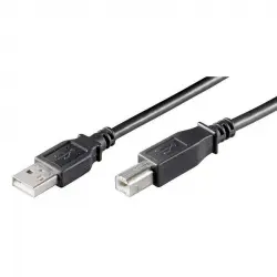 Goobay Cable Impresora USB 2.0 Tipo A/B Macho/Macho 25cm Negro