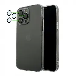 Icoveri Funda Silicona con Protector de Cámara Transparente Compatible con Magsafe para IPhone 13 Pro Max