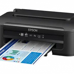 Impresora - Epson WorkForce WF-2110W, de inyección tinta, 34 ppm, Negro