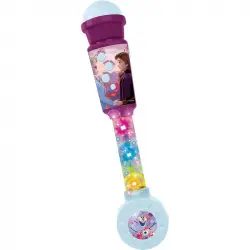 Lexibook Disney Frozen Micrófono Luminoso con Melodías/Efectos Sonoros y Entrada Auxiliar de Altavoz