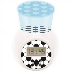 Lexibook Fútbol Reloj Despertador Proyector con Función Temporizador