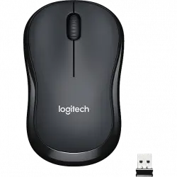 Ratón inalámbrico - Logitech M220 Silent, Inalámbrico, 2.4 GHz, Receptor USB, 1000 dpi, Batería 18 Meses, Ambidiestro, Compatible con PC/Mac, Negro