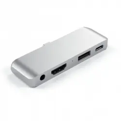 Satechi ST-TCMPHS Hub Adaptador USB-C Multipuertos Aluminio Plata