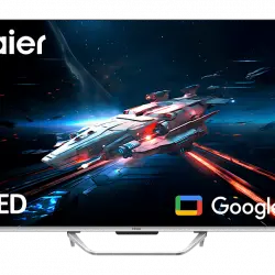 TV QLED 65" - Haier Q8 Series H65Q800UX, Smart (Google TV), HDR 4K, Direct LED, Dolby Atmos-Vision, Gaming 120 Hz, Negro