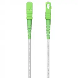 Aisens A152-0617 Latiguillo Fibra Óptica SC/APC a SC/APC Monomodo G657A2 100m Blanco