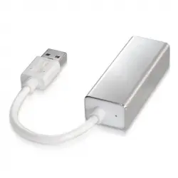 Aisens Conversor USB 3.0 a Ethernet RJ-45 15cm Gris