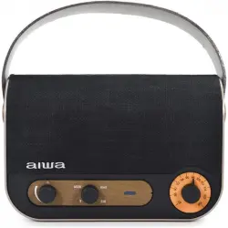 Aiwa RBTU-600 Vintage Radio Digital Portátil con Bluetooth 5W Negra