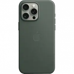 APPLE Funda de trenzado fino con MagSafe para el iPhone 15 Pro Max, Verde perenne