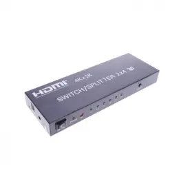 Bematik - Selector Y Multiplicador Hdmi 1.4b De 2x4 Puertos 3d 4k Hl01200