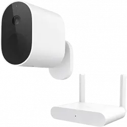 Cámara de vigilancia IP - Xiaomi Mi Wireless Outdoor Set BHR4435GL, FHD, WiFi, Blanco + Receptor