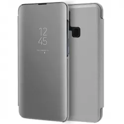 Cool Funda Flip Cover Clear View Plata para Samsung M215 Galaxy M21 / M31