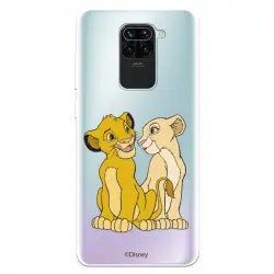 Funda Oficial de Disney El Rey León Simba y Nala Silueta para Xiaomi Redmi Note 9