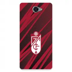 Funda Para Huawei Y7 Del Granada Cf Escudo - Líneas Rojas Y Negras Escudo - Líneas Rojas Y Negras - Licencia Oficial Gra
