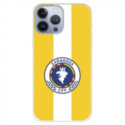 Funda Para Iphone 13 Pro Max Del Zaragoza Cf Femenino Escudo Fondo Amarillo - Licencia Oficial Zaragoza Cf Femenino