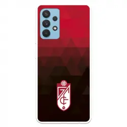 Funda Para Samsung Galaxy A32 4g Del Granada Cf Escudo - Fondo Rojo Y Negro - Licencia Oficial Granada Cf