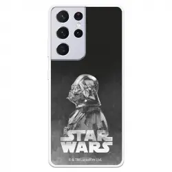Funda para Samsung Galaxy S21 Ultra Oficial de Star Wars Darth Vader Fondo Negro