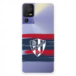 Funda Para Tcl 40 Se Del Sd Huesca Rayas Transparente - Licencia Oficial Sd Huesca
