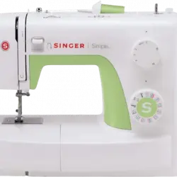 Máquina de coser - Singer Simple-3229, 1 Ojal automático 4 pasos, 29 Puntadas, Fácil enhebrado, Blanco