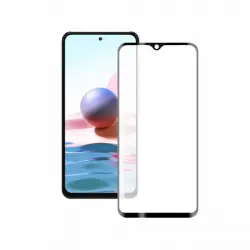 Mobile Tech Cristal Templado 9H Extreme 2.5D Borde Negro para Xiaomi Redmi Note 10/10S