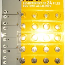 Pack pilas botón alcalinas ELECTRO DEPOT  x 24 uds