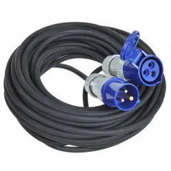 ProPlus Cable Extensión de Alimentación CEE 10m Negro/Azul