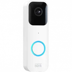 Videotimbre - Amazon Blink Video Doorbell, Inalámbrico, HD, Alexa integrada, Visión nocturna, Audio bidireccional, Blanco