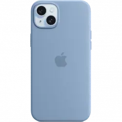 APPLE Funda de silicona con MagSafe para iPhone 15 Plus, Azul invierno
