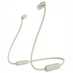 Auriculares inalámbricos - Sony WI-C310, Neckband, De botón, Bluetooth, 15h Autonomía, Carga USB-C, Ligeros y flexibles, Oro
