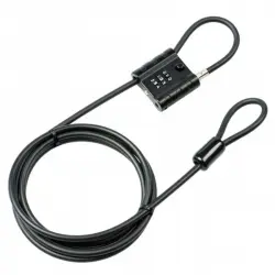 Burg-Wachter Snap + Lock 300 Cable de Seguridad con Candado Negro