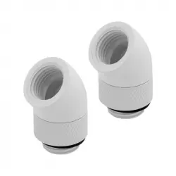 Corsair Hydro X Series 45° Rotary Pack 2 Adaptadores Blanco