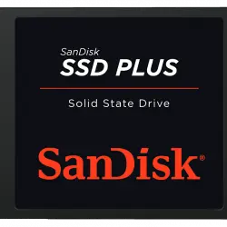Disco duro SSD interno 480 GB - SanDisk PLUS, Lectura 535 MB/s, Escritura 445 Sata III, 2.5", Negro
