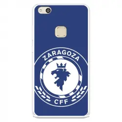 Funda Para Huawei P10 Lite Del Zaragoza Cf Femenino Escudo Grande Fondo Azul - Licencia Oficial Zaragoza Cf Femenino