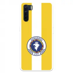 Funda Para Oppo A91 Del Zaragoza Cf Femenino Escudo Fondo Amarillo - Licencia Oficial Zaragoza Cf Femenino