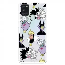 Funda Para Samsung Galaxy A21s Oficial De Disney Villanas Patrón - Villanas Disney