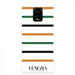 Funda Para Xiaomi Redmi Note 9s Del Venezia Fondo Blanco Rayas - Licencia Oficial Venezia Football Club