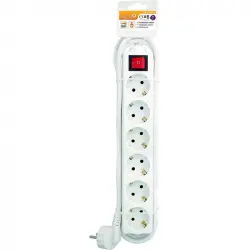 Garza Basic Power Regleta 6 Tomas con Interruptor y Cable 5m Blanco