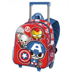 Karactermania Mochila Pequeña 3D con Ruedas Los Vengadores Impact