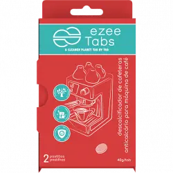 Limpiador - Ezeetabs, Descalcificador para cafeteras, 2 pastillas, 35 gr, Rojo