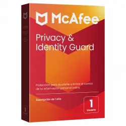 McAfee - Privacy & Identity Guard, Antivirus Y Seguridad En Internet, 1 Usuario, Suscripción 1 Año