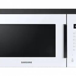 Microondas con grill - Samsung MG23T5018CW/EC, 800W, 6 niveles, Modo Eco, 23l, Blanco
